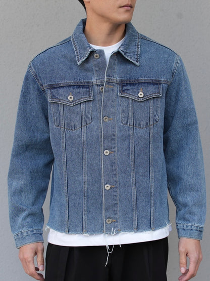 CUT OFF DENIM JACKET