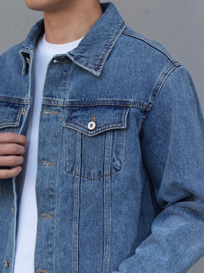 CUT OFF DENIM JACKET