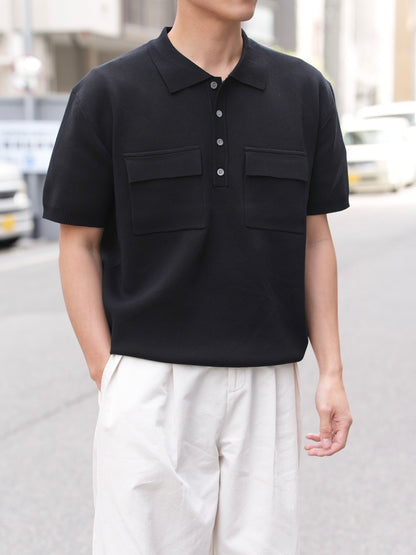 Double Pocket Knit Polo