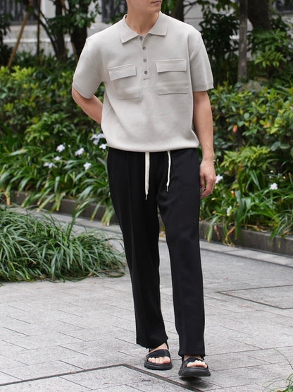 Double Pocket Knit Polo