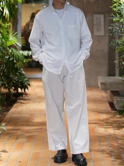 TUCK WIDE PANTS