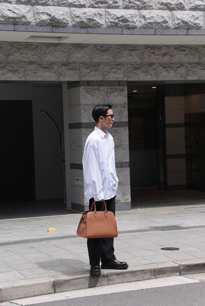Leather tote bag【M】