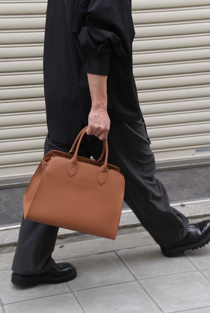 Leather tote bag【M】