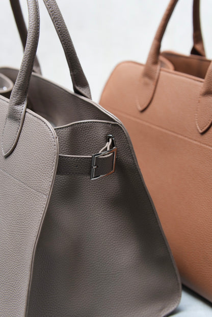 Leather tote bag【M】