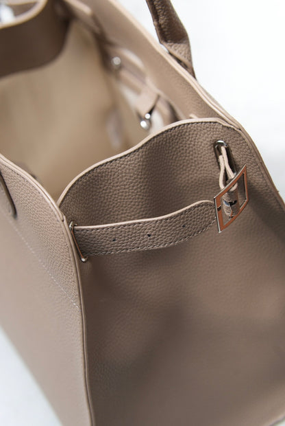 Leather tote bag【M】