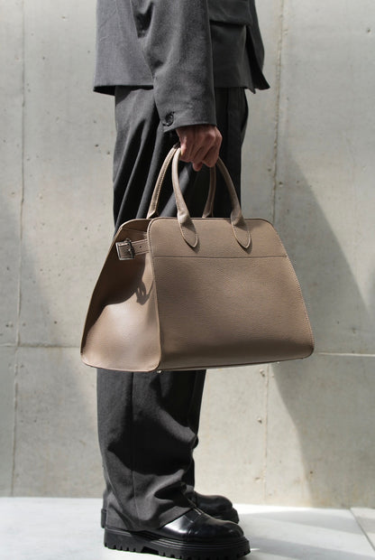 Leather tote bag【M】