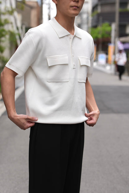 Double Pocket Knit Polo