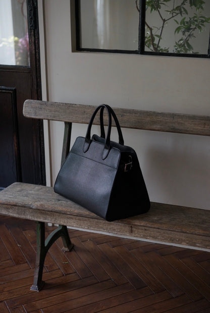 Leather tote bag【M】