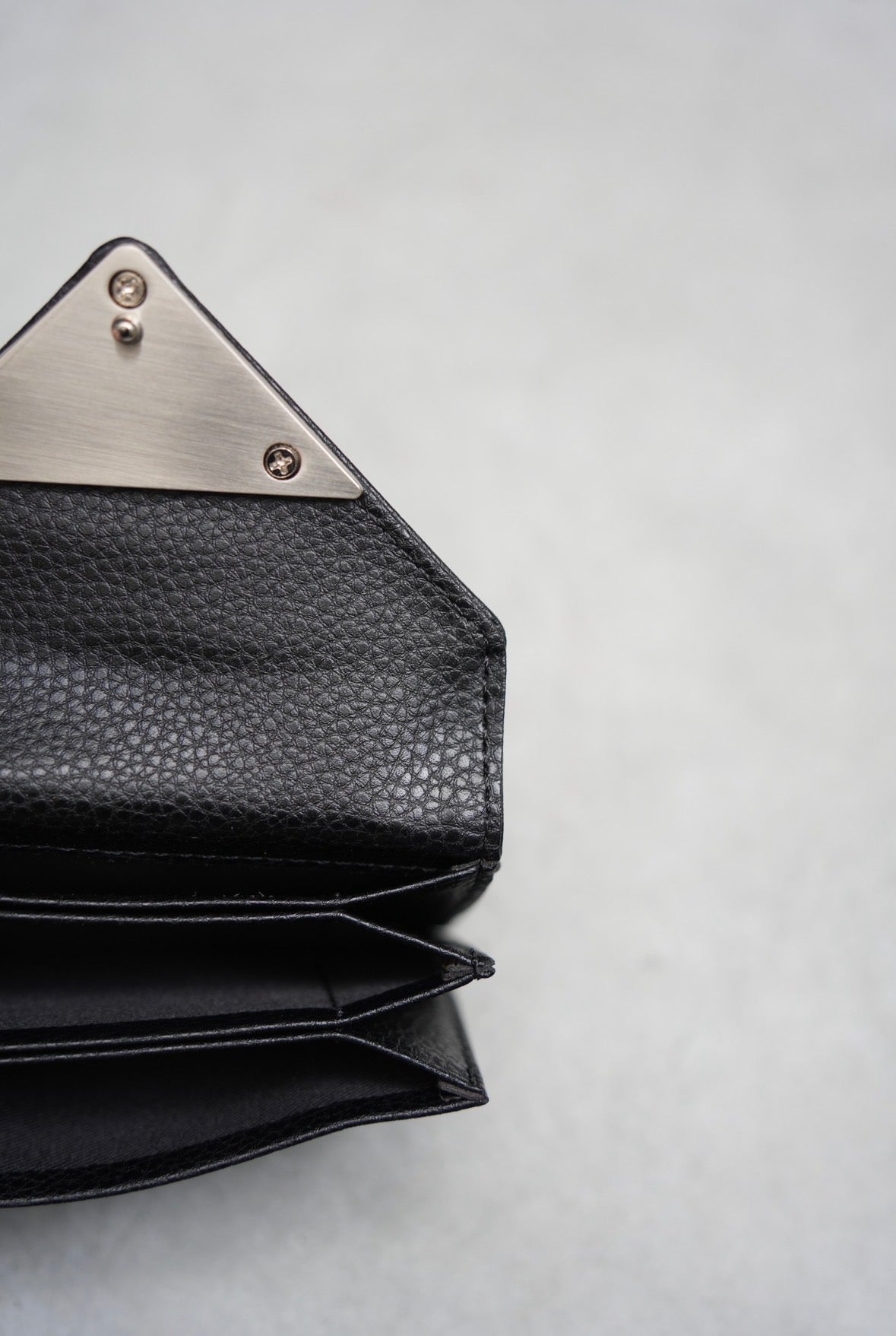 Metal Charm Mini Wallet