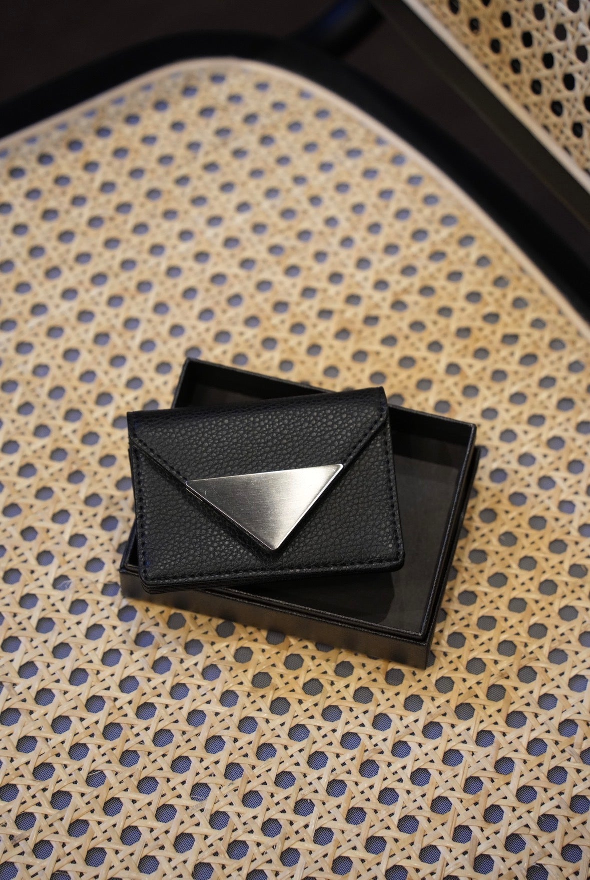 Metal Charm Mini Wallet